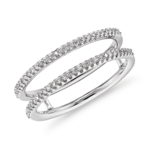 Delicate Open Shank Diamond Fashion Ring in 14k White Gold (1/6 ct. tw.)