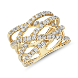 Diamond Wrap Fashion Ring in 14k Yellow Gold (1 ct. tw.)