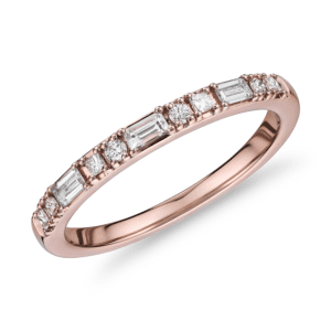Dot Dash Diamond Ring in 14k Rose Gold (1/4 ct. tw.)