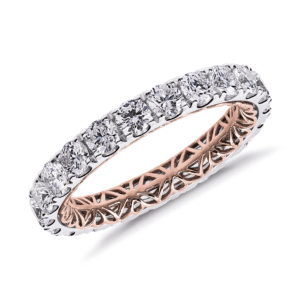 Regalia Diamond Eternity Ring in 14k White and Rose Gold (2 ct. tw.)