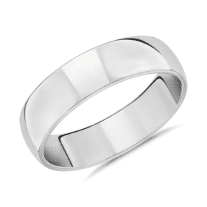 Skyline Comfort Fit Wedding Ring in Platinum (6mm)