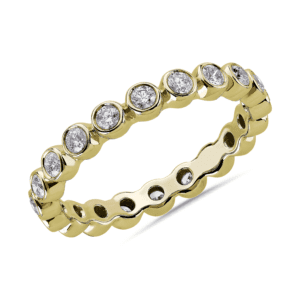 Bezel-Set Diamond Eternity Ring in 14k Yellow Gold (1/2 ct. tw.)