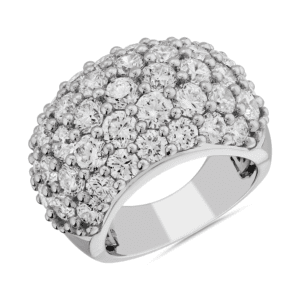 Pave Diamond Fashion Ring in 14k White Gold (7 ct. tw.)