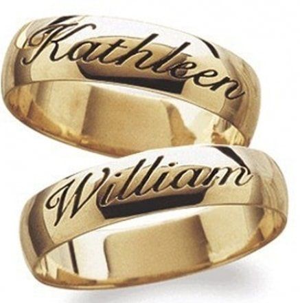 Wedding Rings With name