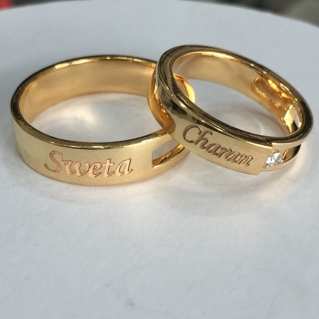 wedding ring designs with name